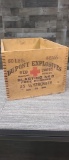 DUPONT HIGH EXPLOSIVE 25% STRENGTH RED CROSS CRATE