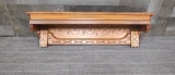 HAND CARVED VICTORIAN WALL SHELF
