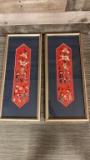 CHINESE SILK EMBROIDERED WALL HANGING