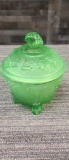 JEANETTE GREEN GRAPE CANDY DISH
