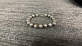TIFFANY & CO. STERLING BEAD BRACELET. 19G