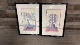 2) NATURE PRINTS BY QUINCY TAHOMA