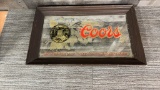 VTG COORS BEER ADVERTISING MIRROR BAR SIGN