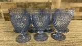 VILLEROY & BOCH BOSTON BLUE GLASS GOBLETS