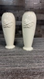 PAIR OF LENOX ROSE BLOSSOM VASES