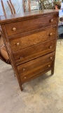 ANTIQUE WOOD DRESSER.
