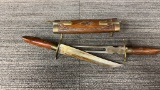 VTG INDIAN KNIFE & SERVING FORK SET