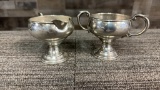 STERLING SILVER CREAMER & SUGAR 198G