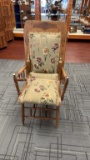 ANTIQUE CHAIR THAT TURNS INTO WRITING TABLE.