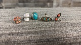 5) STERLING SILVER RINGS. 32G