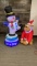 SANTA DOG & SNOWMAN INFLATABLES