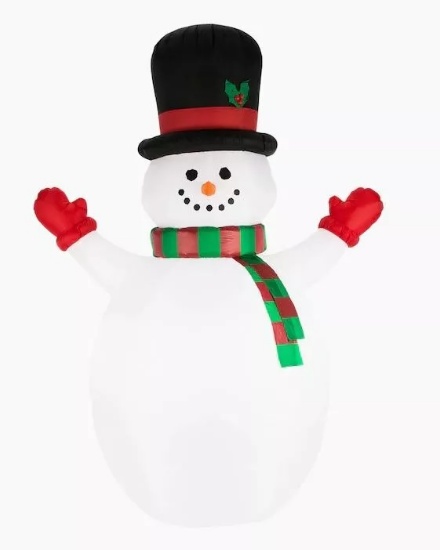 10 FT SNOWMAN OUTDOOR INFLATABLE