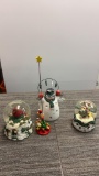 CARDINAL SNOW GLOBES, CANDLE HOLDER & MORE