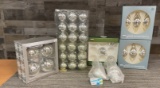 GLASS CHRISTMAS ORNAMENTS