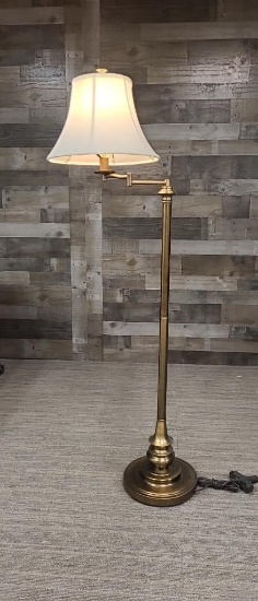 SWING ARM FLOOR LAMP WITH SHADE