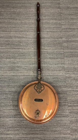 VTG COPPER BED WARMER FROM GOLDFIELD HOTEL NEVADA
