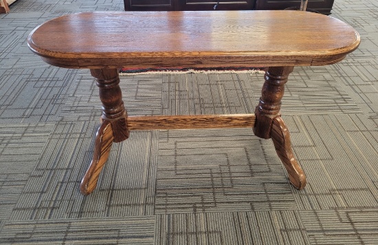 OAK CONSOLE SOFA TABLE
