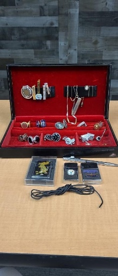 TIE PINS, CUFFLINKS, & ZIPPO LIGHTERS