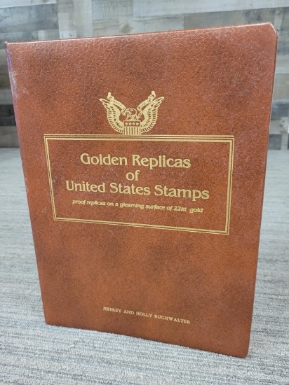 GOLDEN REPLICAS OF UNITED STATES STAMPS