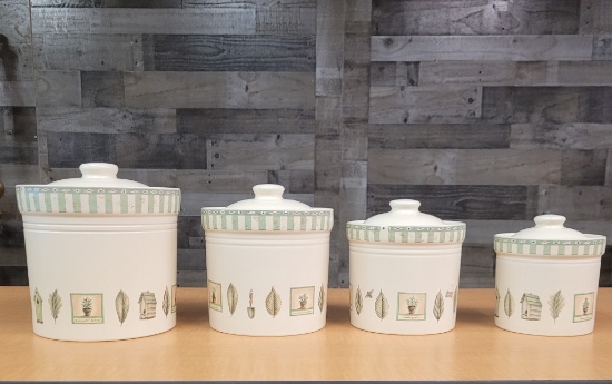 PFALTZGRAFF NATUREWOOD FULL CANISTER SET WITH LIDS