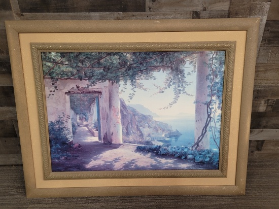 "AMALFI COAST" PRINT BY CARL FREDERIC AAGAARD