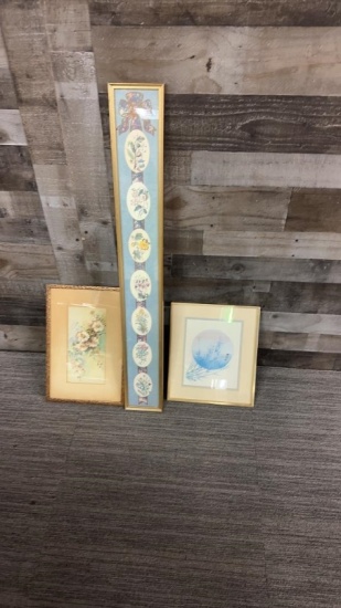 FRAMED FLORAL ART