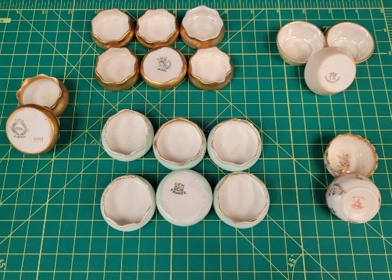 ANTIQUE BELLEEK & MORE SALT CELLARS