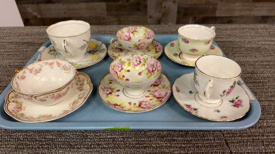 6) TEA CUP & SAUCER SETS