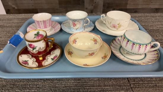 6) DEMITASSE CUP & SAUCER SETS