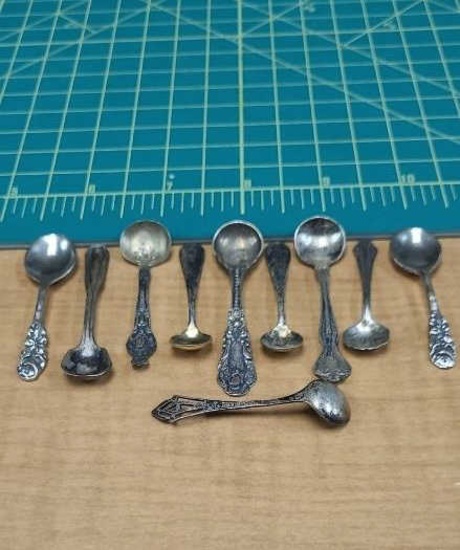 STERLING SILVER SALT SPOONS 29G