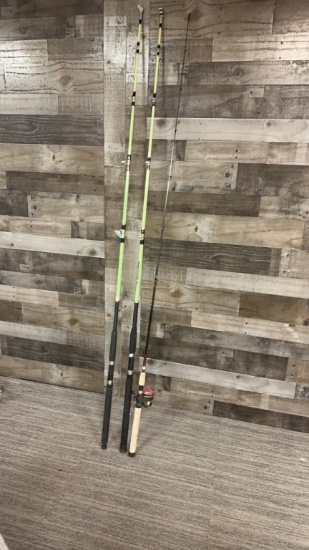 2) MASTER BLACKFINN SPINNING FISHING ROD #2152