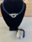 BLACK LEATHER CORD KNOT NECKLACE & BRACELET