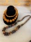 AMBER & WOOD BEAD NECKLACES