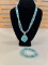 925 SILVER & TURQUOISE PENDANT NECKLACE