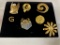 GOLD-TONE STATEMENT BROOCHES