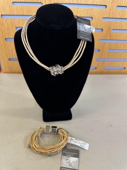 ISRAEL MULTI-STRAND NECKLACE & BRACELET SET