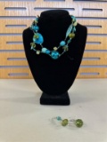 TURQUOISE STONE FASHION JEWELRY SET