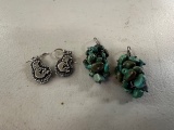 2) PAIR OF NATIVE AMERICAN EARRINGS