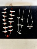 3) NATIVE AMERICAN FETICH NECKLACES