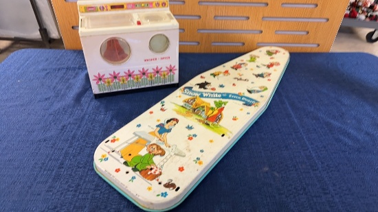 VTG TOYS: WASHER-DRYER & SNOW WHITE IRONING BOARD