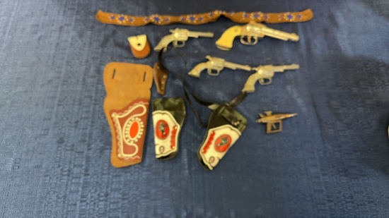 VINTAGE TIN TOYS & HOLDERS