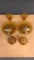 VTG TIARA GLASS AMBER WALL SCONCE & FAIRY LIGHTS