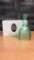 IMPERIAL TIARA GLASS GREEN SOUTHERN BELLE BELL