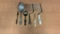 3) STERLING SILVER UTENSILS & 2 CAKE BREAKERS 138G