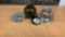 VTG HAND BLOWN GLASS ART PAPERWEIGHTS