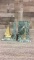 VINTAGE BRASS & MARBLE SAILBOAT BOOKENDS