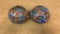 VTG SIGNED HAND BLOWN GLASS ART PAPERWEIGHTS