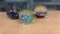 VTG HAND BLOWN GLASS ART PAPERWEIGHTS