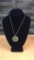 STERLING SILVER & ABALONE NECKLACE & PENDANT.11G