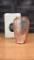 TG TIARA GLASS CORAL BIRD OF PARADISE VASE